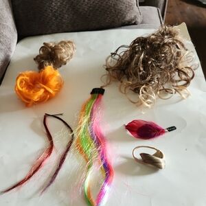 Colorful Hair Extensions and Accessories